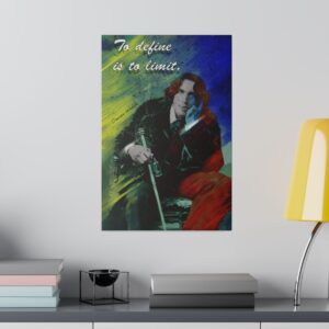 "To define is to limit." Oscar Wilde Quote - Matte Canvas, Stretched, 0.75"
